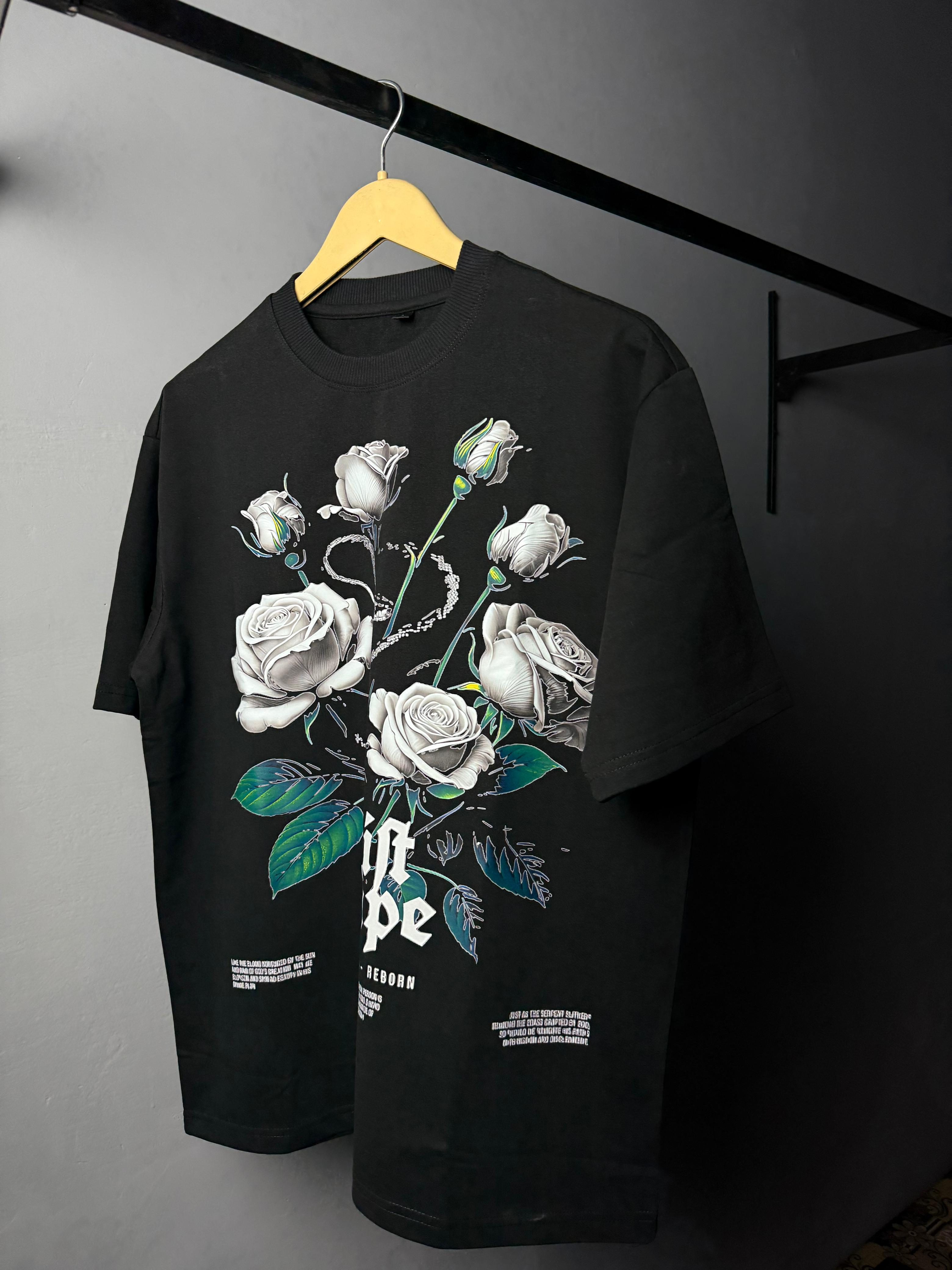 Death life drift & drape oversized t-shirt