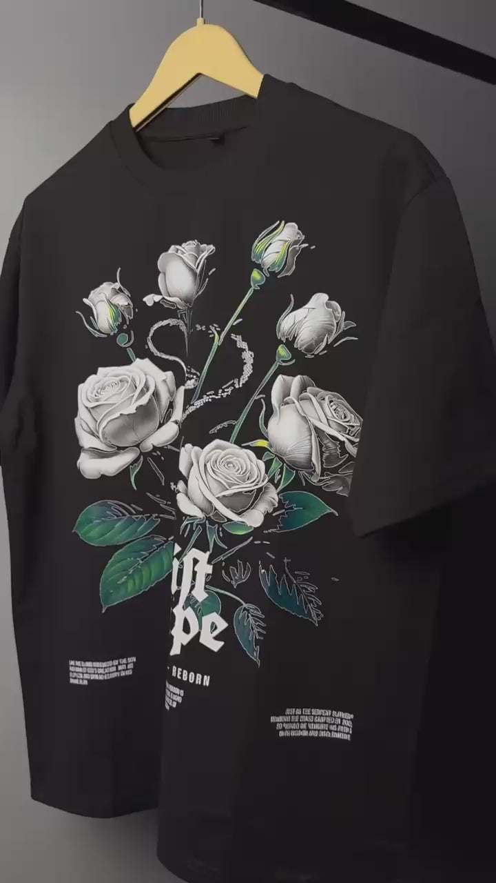 Death life drift & drape oversized t-shirt